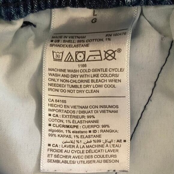 OLD NAVY Bermuda Shorts Women's Polka Dot/Blue Sz L Coastal Grandma Beachy Comfy - Picture 9 of 14